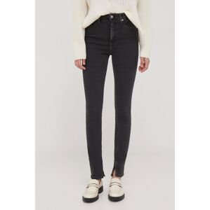 Džíny Calvin Klein Jeans dámské, černá barva, J20J222141