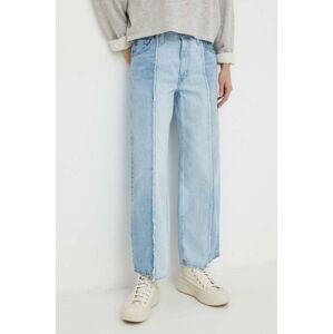 Džíny Levi's BAGGY CROP dámské, medium waist