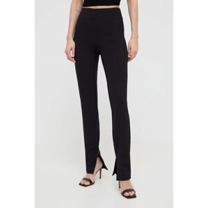 Kalhoty Marciano Guess DALLAS dámské, černá barva, jednoduché, high waist, 4GGB10 7070A