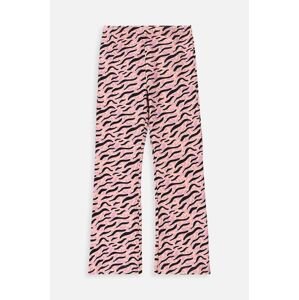 Dětské kalhoty Coccodrillo růžová barva, vzorované