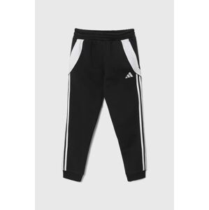 Dětské tepláky adidas Performance TIRO24 SWPNTY černá barva, s aplikací