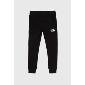 Dětské bavlněné tepláky The North Face DREW PEAK LIGHT JOGGERS černá barva