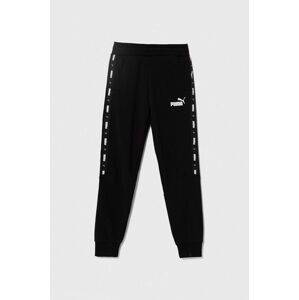 Dětské tepláky Puma ESS Tape Sweatpants TR cl černá barva, s potiskem