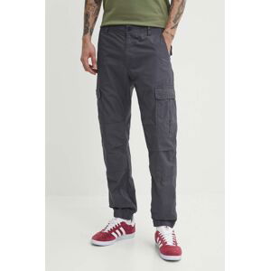 Kalhoty Tommy Jeans pánské, šedá barva, DM0DM18342