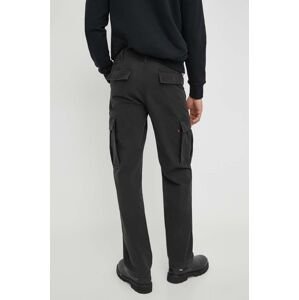 Kalhoty Levi's pánské, černá barva, jednoduché