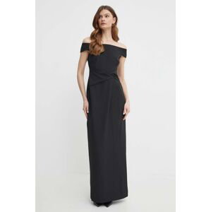 Šaty Lauren Ralph Lauren černá barva, maxi, 253936388