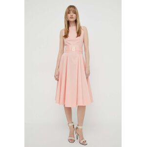 Šaty Blugirl Blumarine oranžová barva, midi