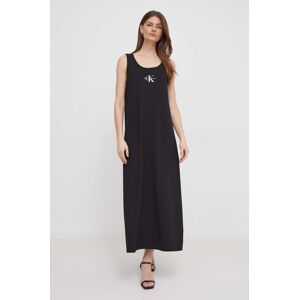 Šaty Calvin Klein Jeans černá barva, maxi, J20J223702