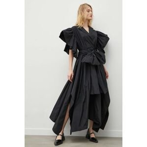 Šaty MMC STUDIO černá barva, mini, oversize