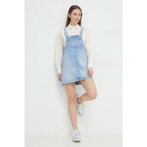 Džínové šaty Tommy Jeans mini, oversize, DW0DW17678