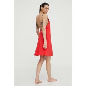 Plážové šaty Karl Lagerfeld červená barva