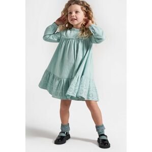 Dívčí šaty Coccodrillo zelená barva, mini