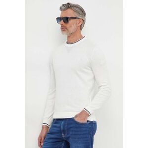 Bavlněný svetr Pepe Jeans Mike bílá barva, lehký