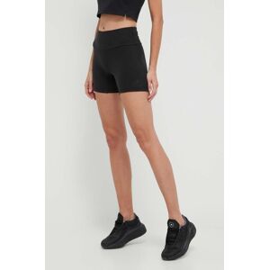 Kraťasy adidas dámské, černá barva, hladké, high waist, IR8786