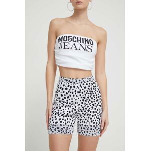 Kraťasy Moschino Jeans dámské, vzorované, high waist