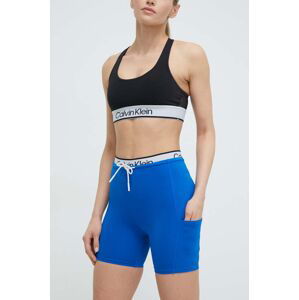 Tréninkové šortky Calvin Klein Performance s potiskem, high waist