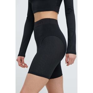 Tréninkové šortky Calvin Klein Performance černá barva, hladké, high waist