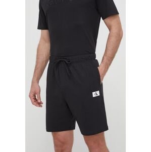 Společenské bavlněné šortky Calvin Klein Underwear černá barva, 000NM2610E