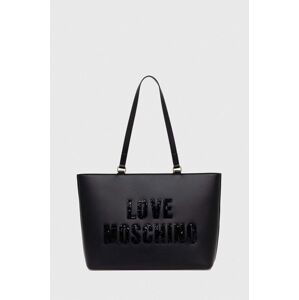 Kabelka Love Moschino černá barva