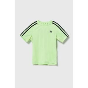 Dětské tričko adidas zelená barva, s aplikací