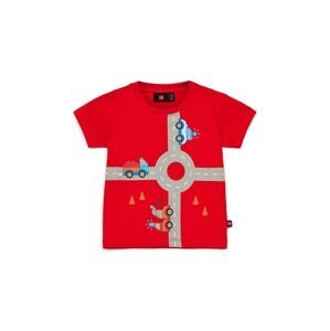 Dětské bavlněné tričko Lego červená barva, s potiskem