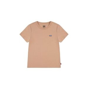 Dětské bavlněné tričko Levi's oranžová barva