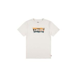 Dětské bavlněné tričko Levi's béžová barva, s potiskem