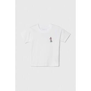 Dětské bavlněné tričko Abercrombie & Fitch bílá barva, s aplikací