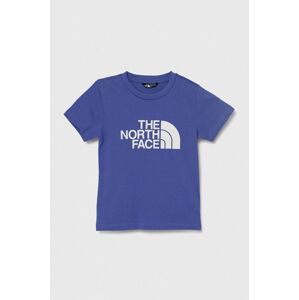 Dětské tričko The North Face EASY TEE fialová barva, s potiskem