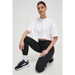 Bavlněné tričko adidas bílá barva, IQ3698