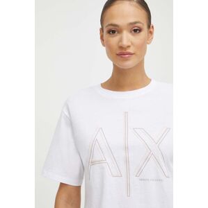 Bavlněné tričko Armani Exchange bílá barva, 3DYT06 YJ3RZ