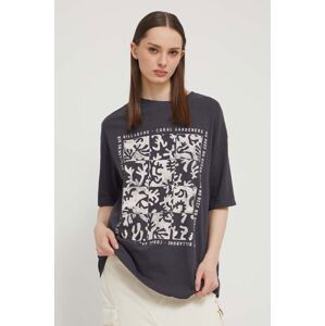Bavlněné tričko Billabong x Coral Gardeners šedá barva, ABJKT00538