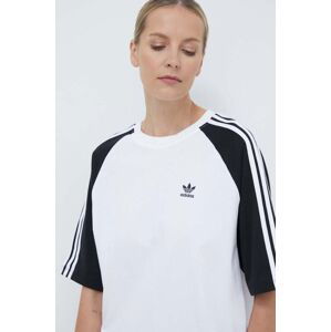 Bavlněné tričko adidas Originals bílá barva, IS4104