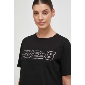 Bavlněné tričko Guess KIARA černá barva, V4GI18 I3Z14