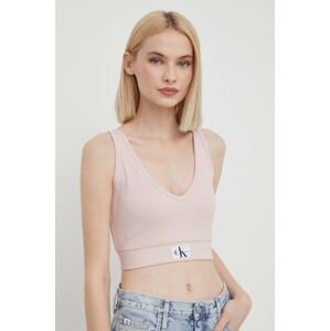 Top Calvin Klein Jeans dámský, růžová barva, J20J223356