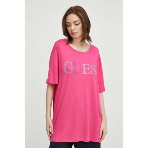 Plážové tričko Guess růžová barva, E4GI02 K68D2