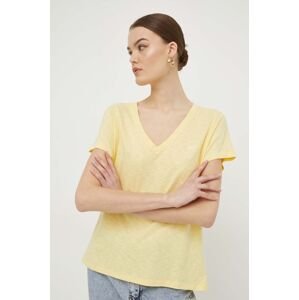 Tričko Superdry žlutá barva