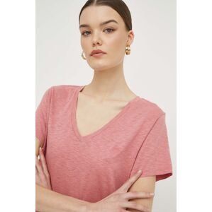 Tričko Superdry růžová barva
