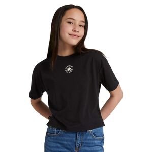 Dětské bavlněné tričko Converse černá barva