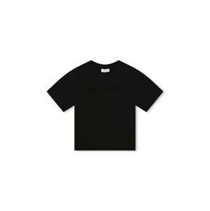 Dětské bavlněné tričko Marc Jacobs černá barva, s potiskem