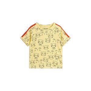 Dětské tričko Mini Rodini Cathlethes žlutá barva