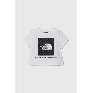 Dětské bavlněné tričko The North Face LIFESTYLE GRAPHIC TEE bílá barva, s potiskem