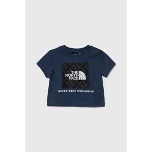 Dětské bavlněné tričko The North Face LIFESTYLE GRAPHIC TEE tmavomodrá barva, s potiskem