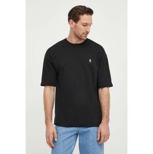 Bavlněné tričko Drykorn ANAYO černá barva, s aplikací, 52017349279