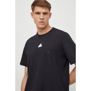 Bavlněné tričko adidas černá barva, s aplikací, IP4077