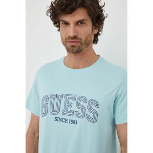 Bavlněné tričko Guess s aplikací, M4GI62 I3Z14