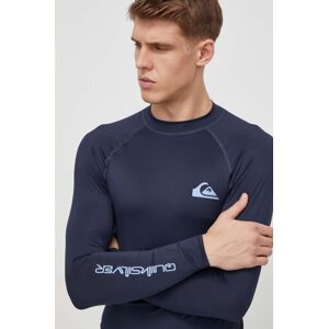 Tričko s dlouhým rukávem Quiksilver tmavomodrá barva, s potiskem