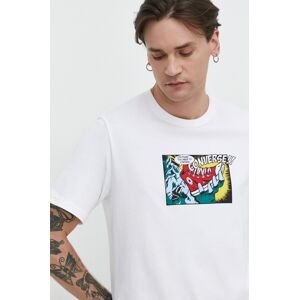 Bavlněné tričko Converse béžová barva, s potiskem
