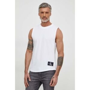Bavlněné tričko Calvin Klein Jeans bílá barva, J30J325529