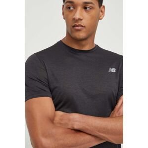 Tréninkové tričko New Balance Athletics černá barva